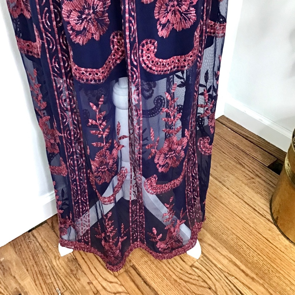 Altar’d State Onawei Plum Multi Lace Maxi S - Picture 4 of 13